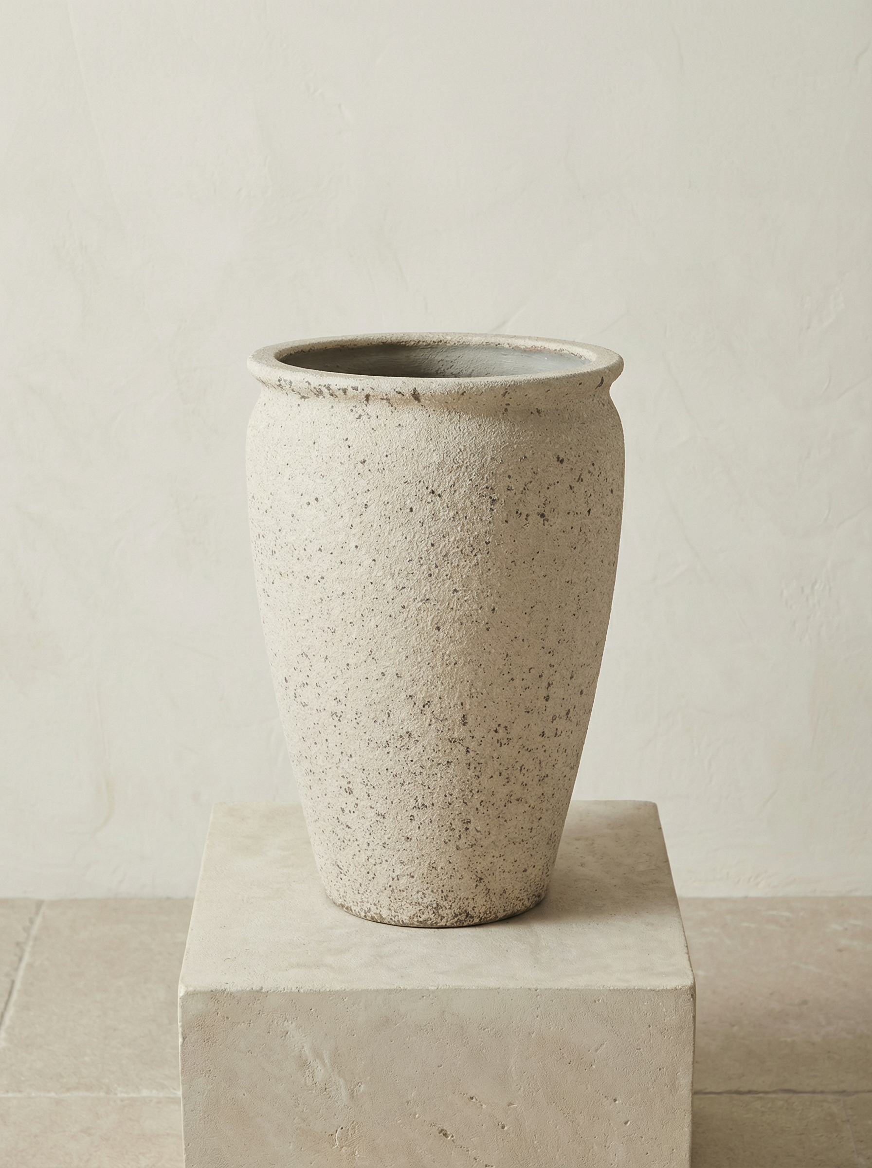 Artemis Chalk White keramische plantenpot Ø42–53 cm