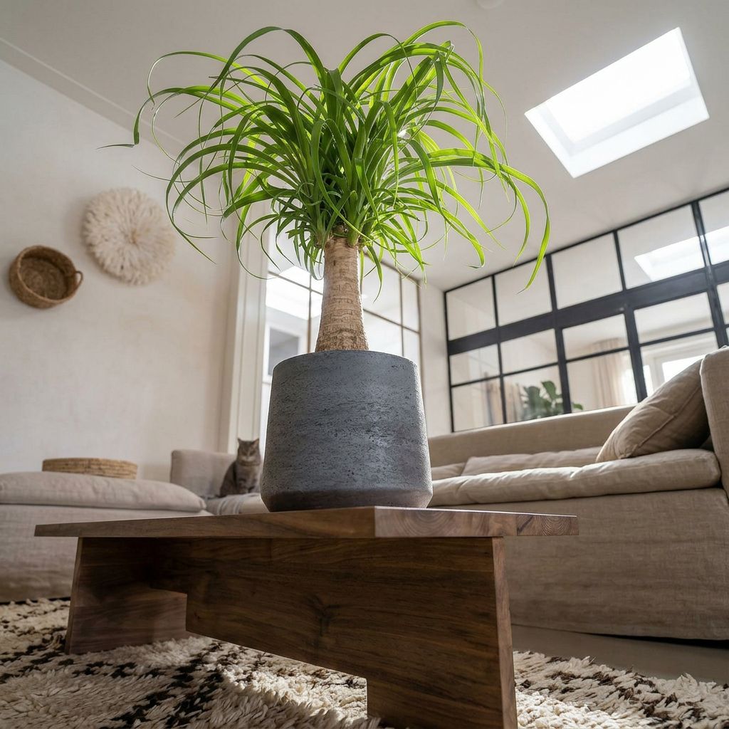 Beaucarnea Recurvata Stam (Accent) in mediterraans interieur