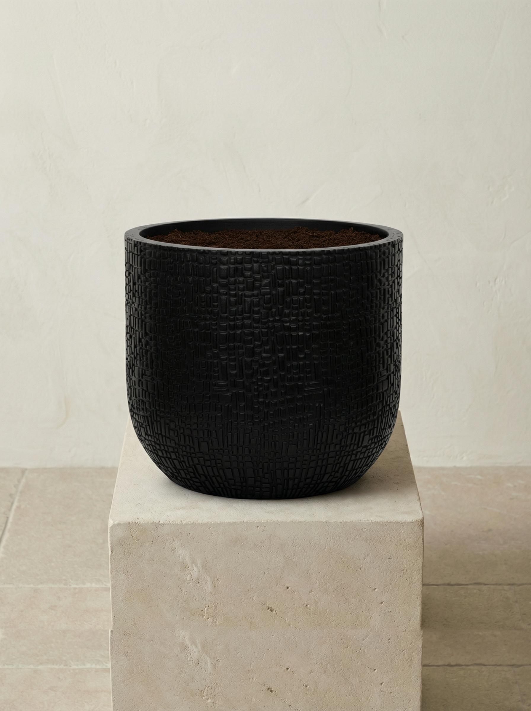 Capi Nature Skin Antraciet keramische plantenpot Ø14–24 cm