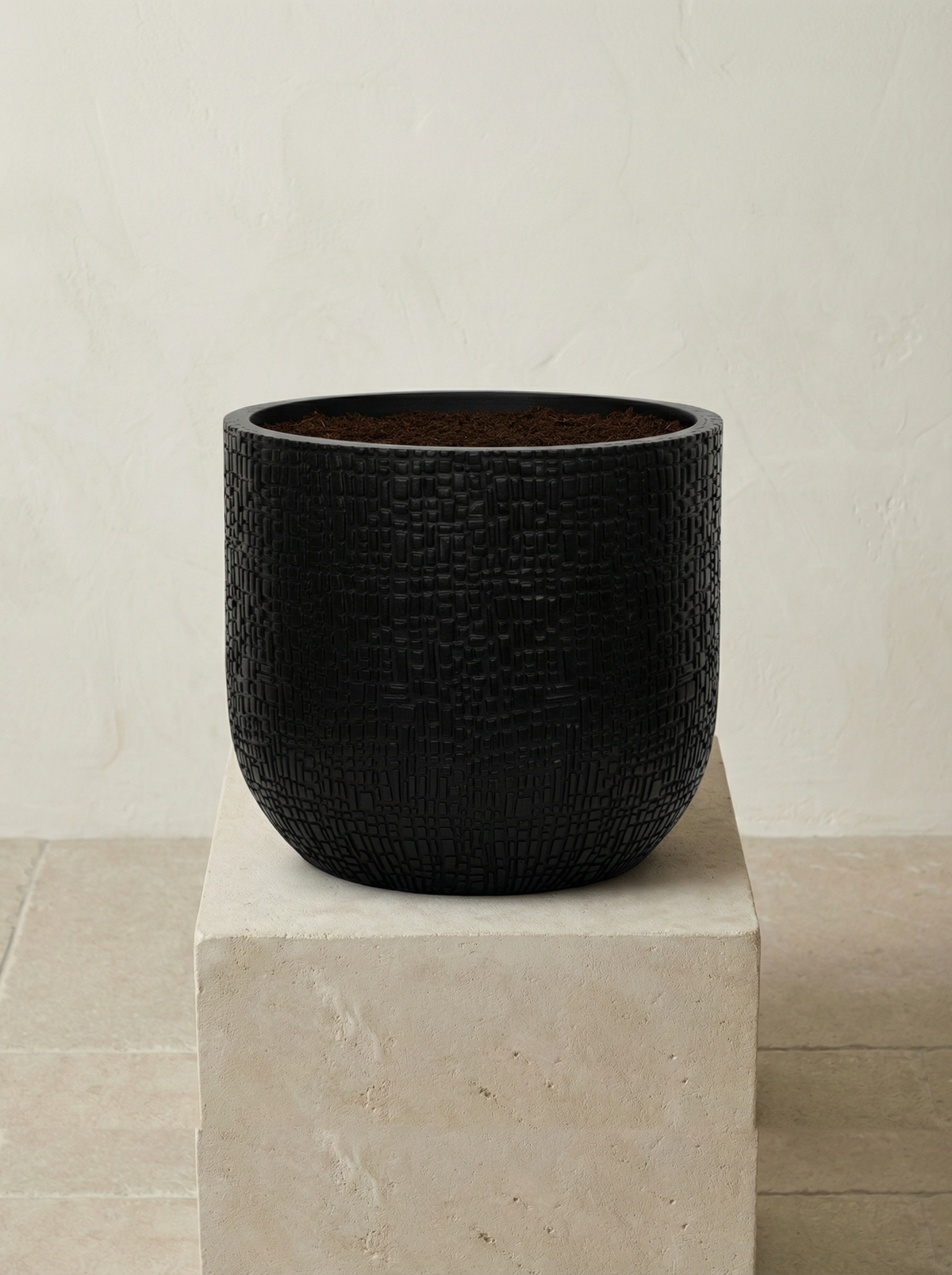Capi Nature Skin Antraciet keramische plantenpot Ø14–24 cm