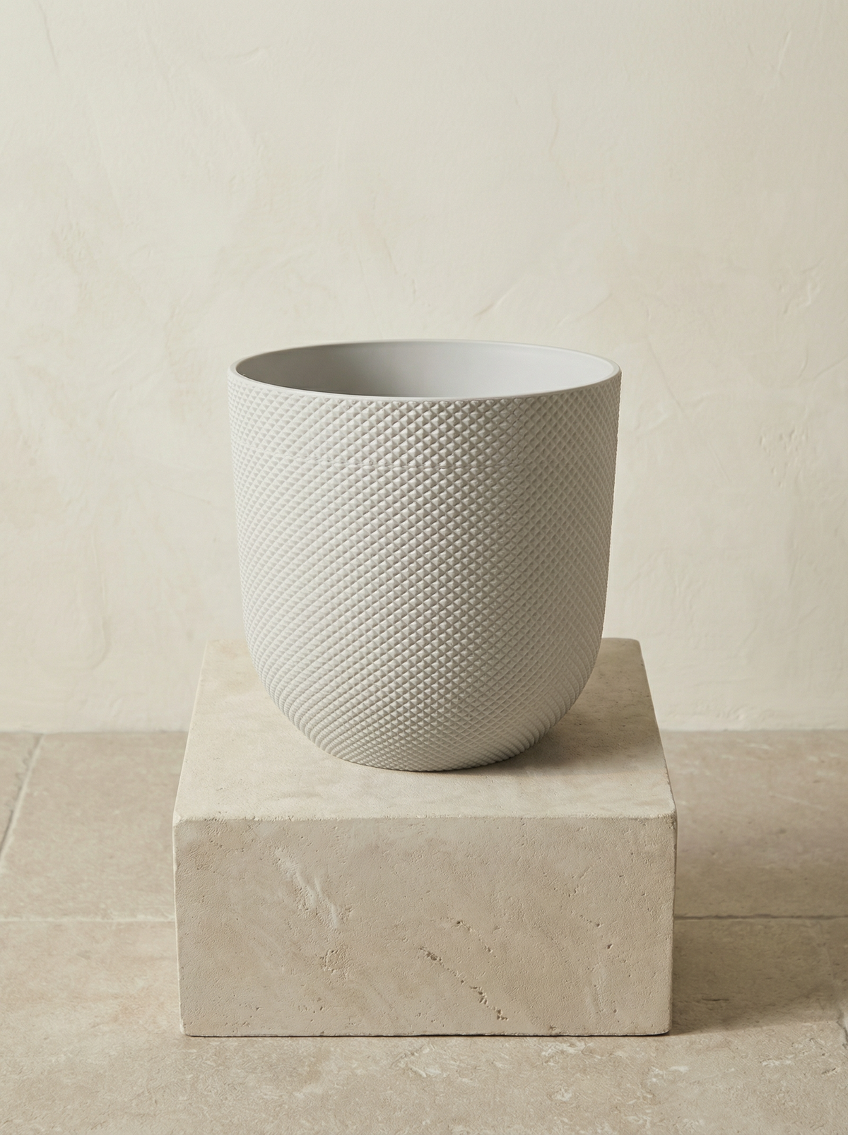 Elho Jazz Round Wit keramische plantenpot Ø14–26 cm