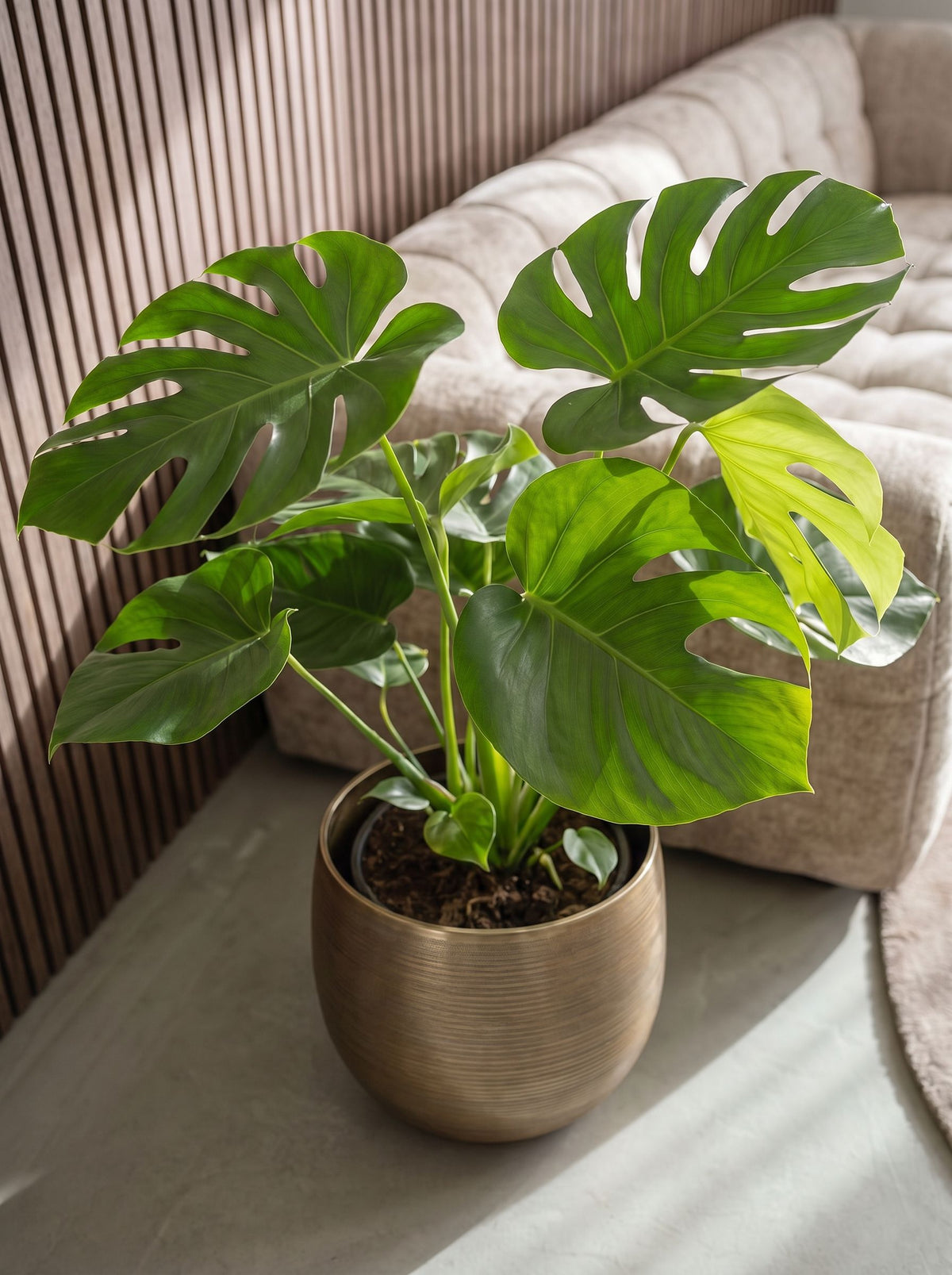 Monstera Deliciosa Tauerii in Rowen Gold