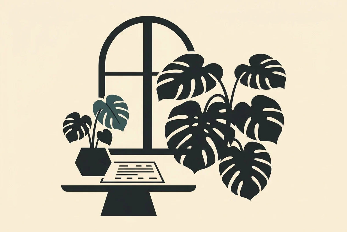 Monstera met ingesneden blad als blikvanger in een woonkamer