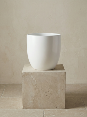 Stijn Ceramic White keramische plantenpot Ø35–57 cm
