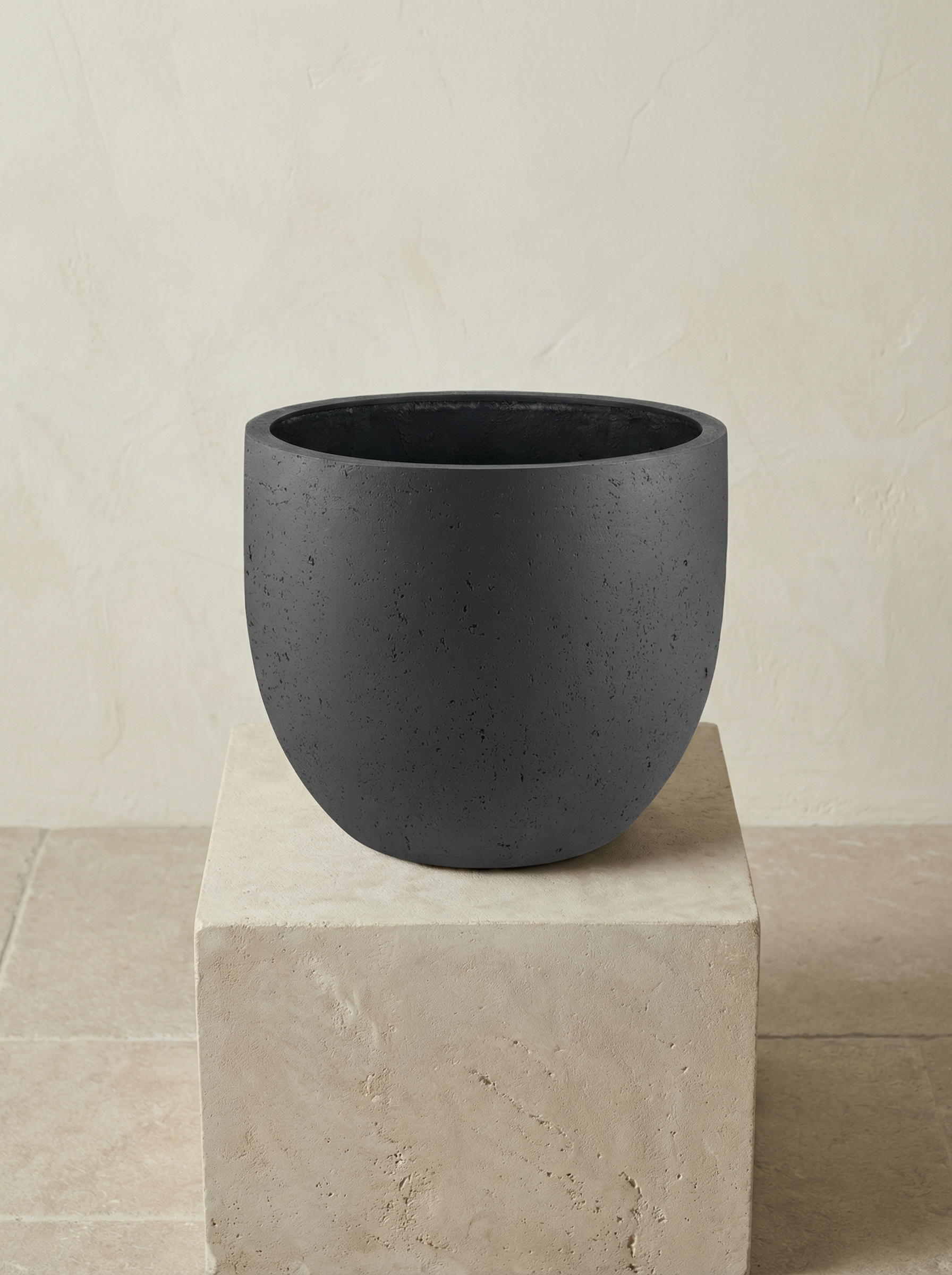 Grigio New Egg Antraciet keramische plantenpot Ø36–65 cm