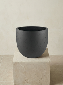 Grigio New Egg Antraciet keramische plantenpot Ø36–65 cm