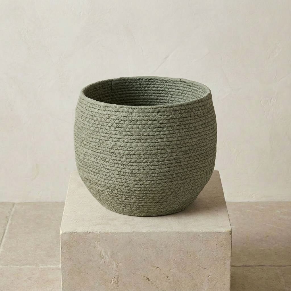 Jorck Mand Groen keramische plantenpot Ø26 cm