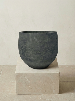 Orb Black Washed keramische plantenpot Ø32–39 cm