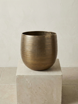 Rowen Gold keramische plantenpot Ø31–60 cm