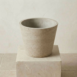 Sage Bucket Beige Washed keramische plantenpot Ø50–58 cm