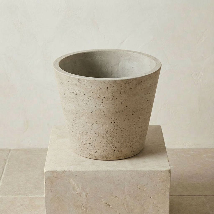 Sage Bucket Beige Washed keramische plantenpot Ø50–58 cm