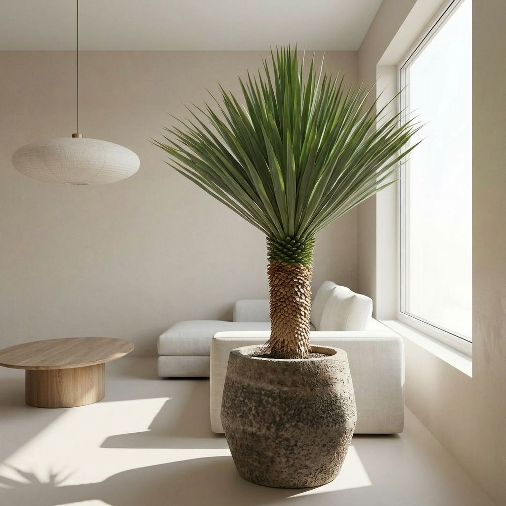 Yucca Rostrata in industrieel interieur