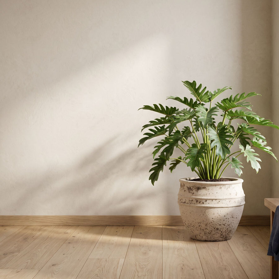 Xanadu op kalk - Philodendron Xanadu in Athena Chalk White
