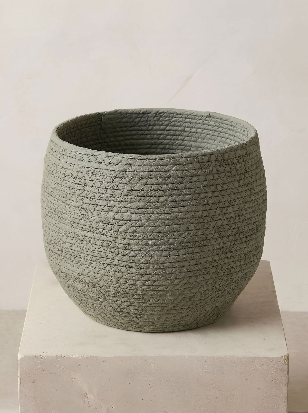 Jorck Mand Groen plantenpot close-up