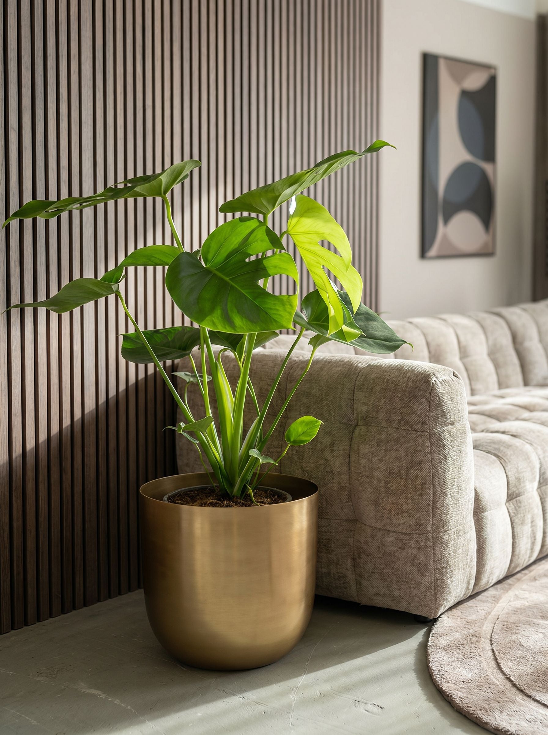 Monstera Deliciosa Tauerii met nieuwe pot
