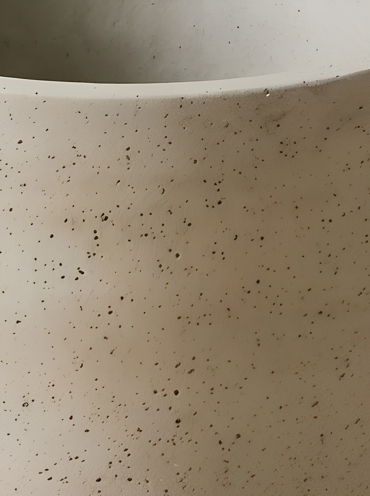 Sage Bucket Beige Washed plantenpot structuur