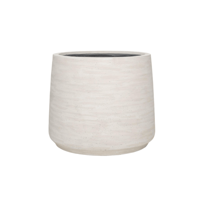 Jumbo Patt Ivory Washed pot in landelijk interieur